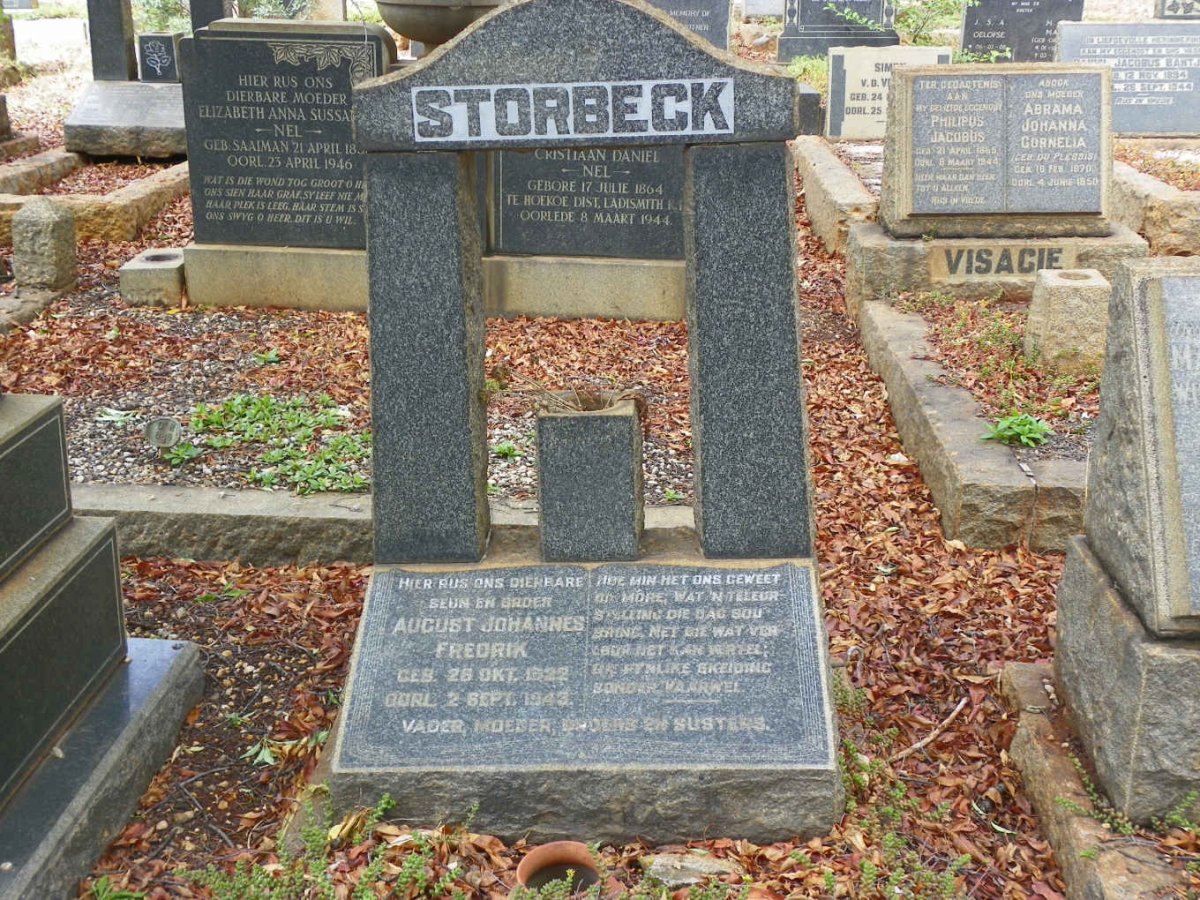 STORBECK August Johannes Fredrik 1922-1943