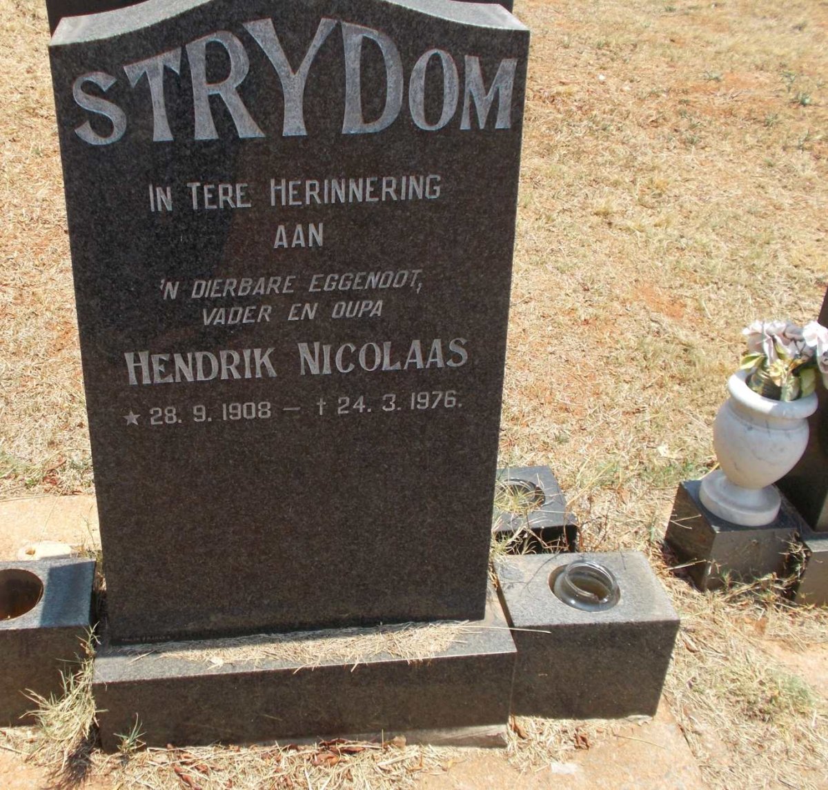 STRYDOM Hendrik Nicolaas 1908-1976