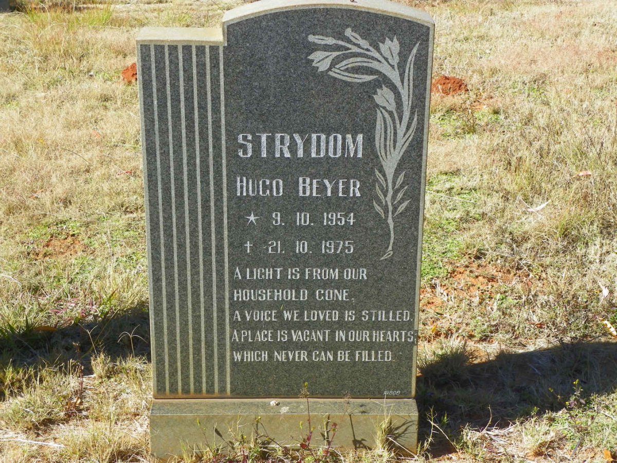 STRYDOM Hugo Beyer 1954-1975