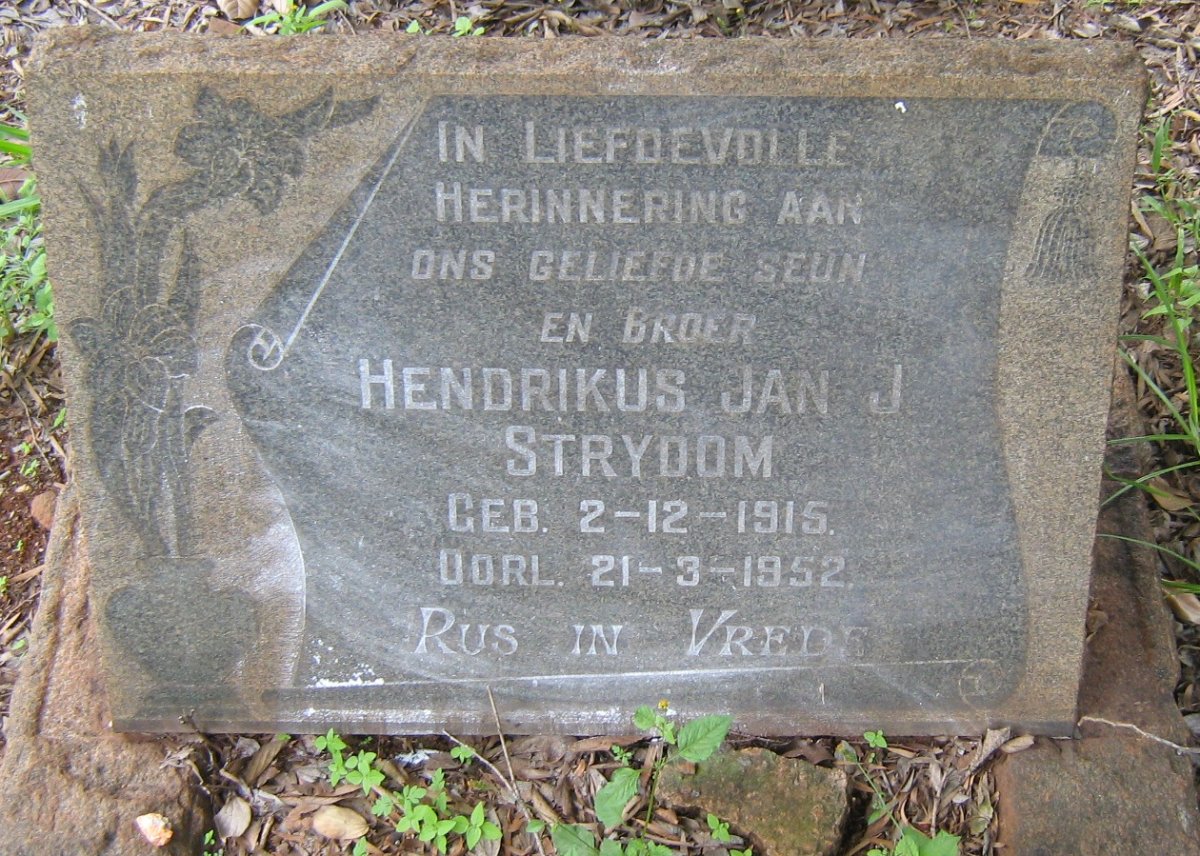 STRYDOM Hendrikus Jan J. 1915-1952