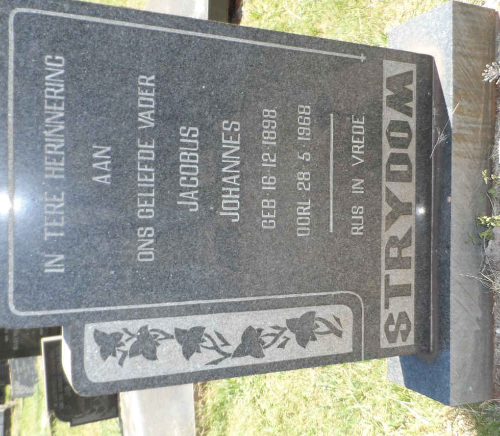STRYDOM Jacobus Johannes 1898-1968