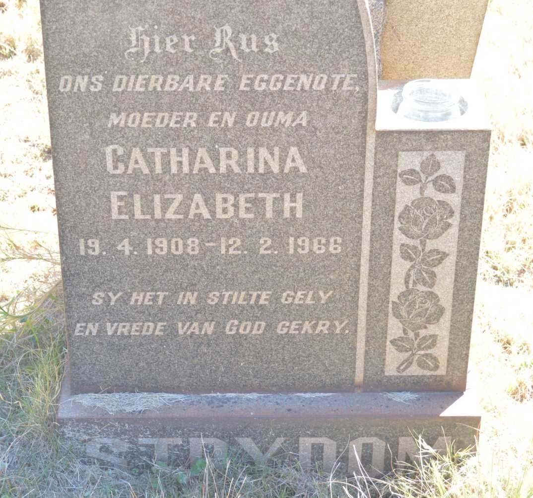 STRYDOM Catharina Elizabeth 1908-1966