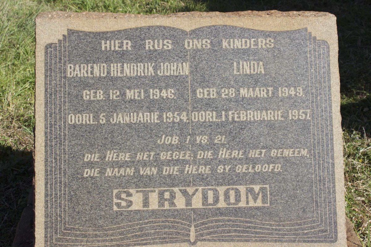 STRYDOM Barend Hendrik Johan 1946-1954 :: STRYDOM Linda 1949-1957