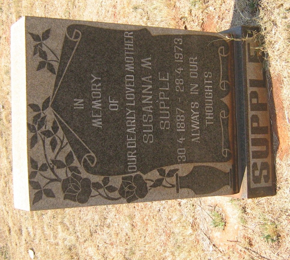 SUPPLE Susanna M. 1887-1973