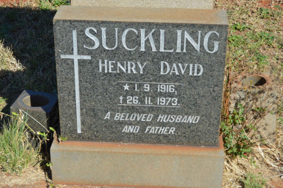 SUCKLING Henry David 1916-1973
