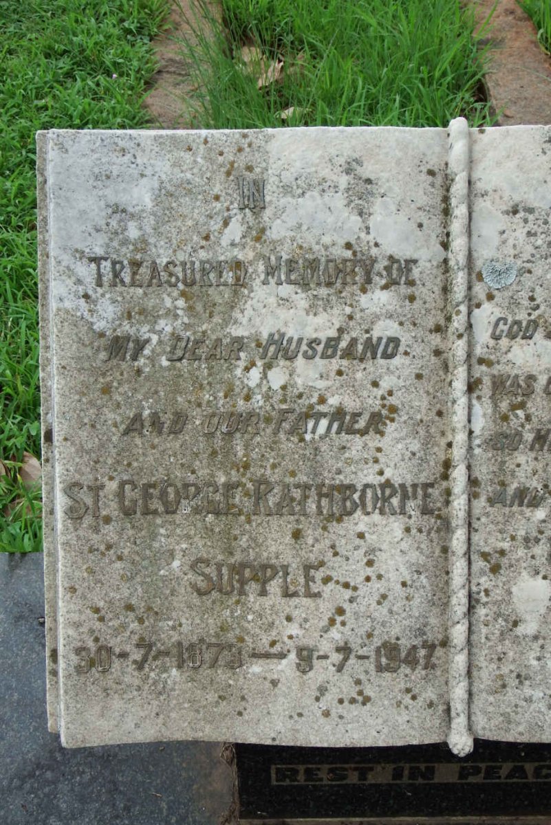 SUPPLE St. George Rathborne 1873-1947