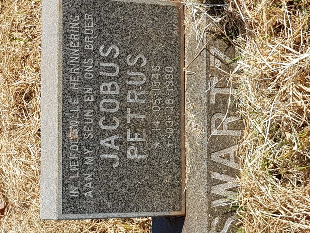 SWARTZ Jacobus Petrus 1946-1990