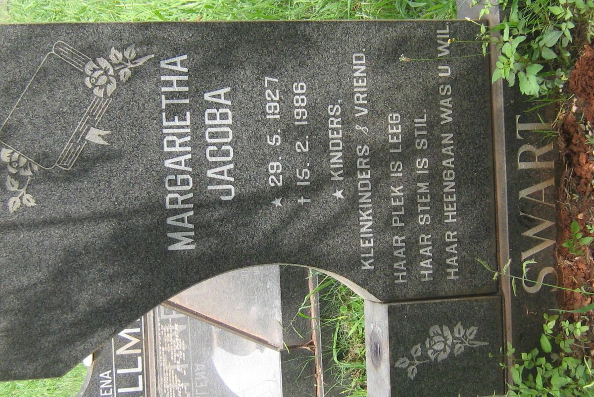 SWART Margarietha Jacoba 1927-1986