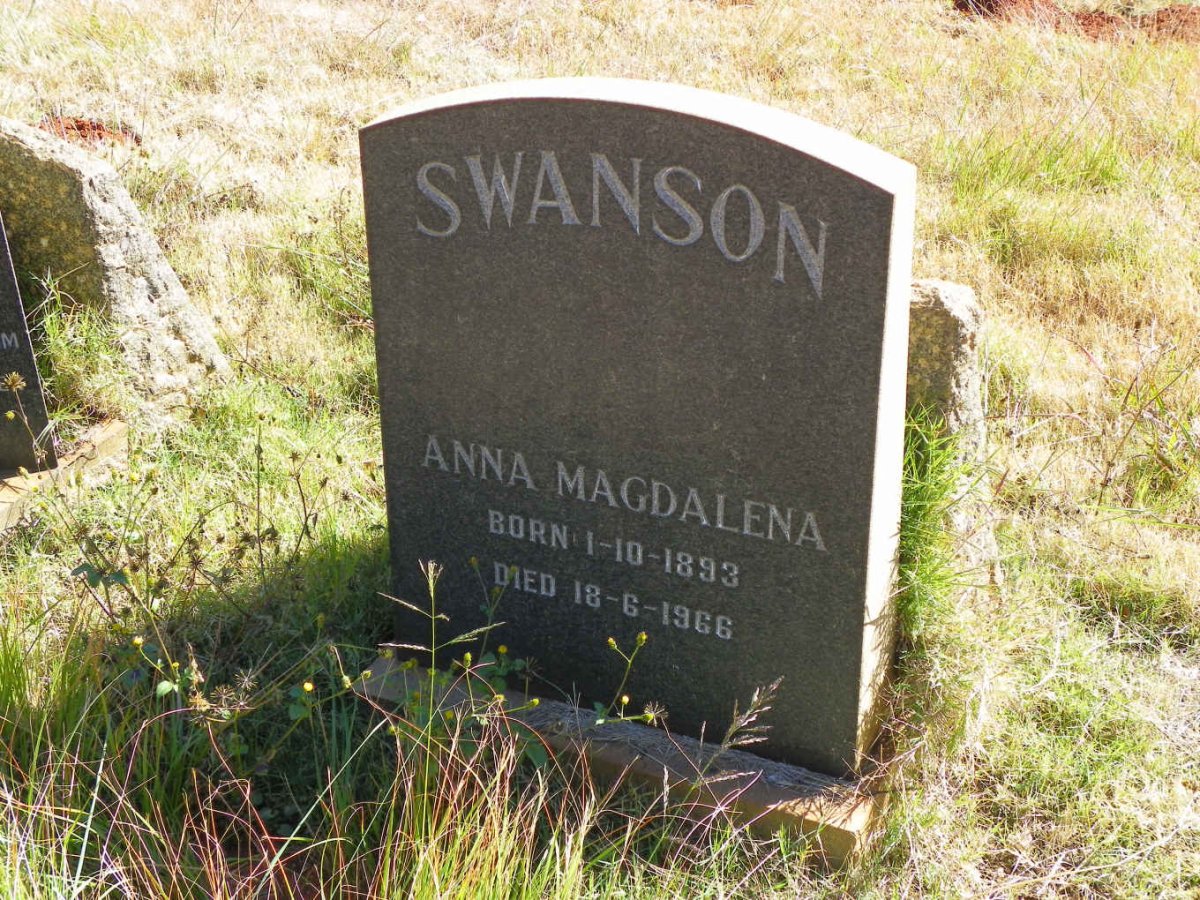 SWANSON Anna Magdalena 1893-1966