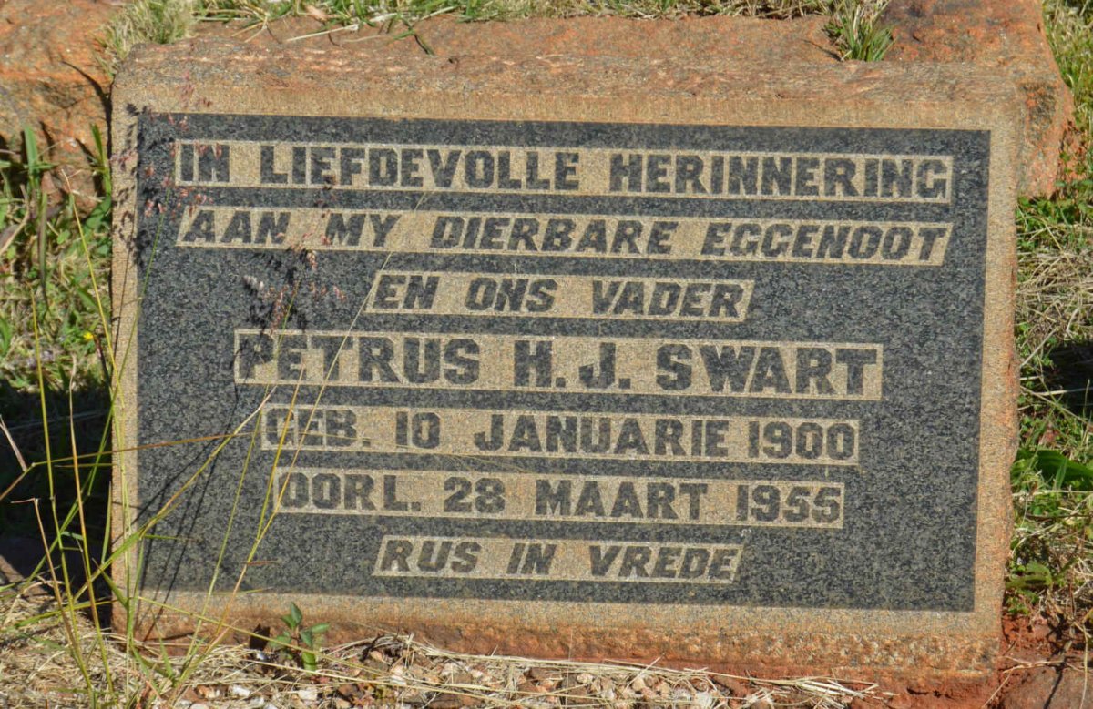 SWART Petrus H.J. 1900-1955