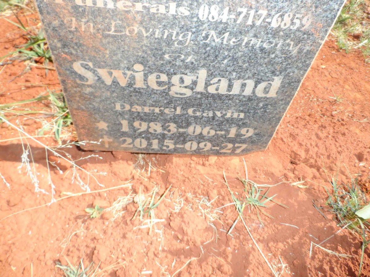 SWIEGLAND Darrel Gavin 1983-2015