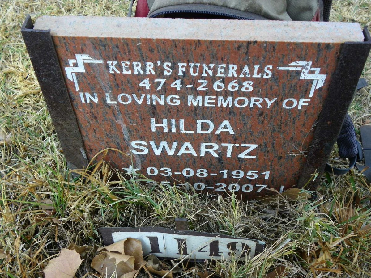 SWARTZ Hilda 1951-2007