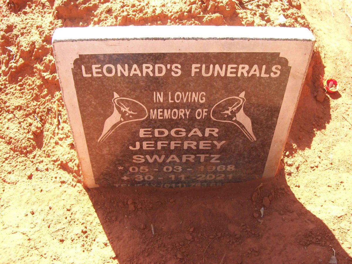 SWARTZ Edgar Jeffrey 1968-2021