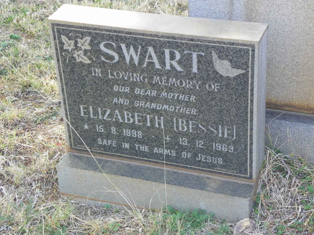 SWART Elizabeth 1898-1969