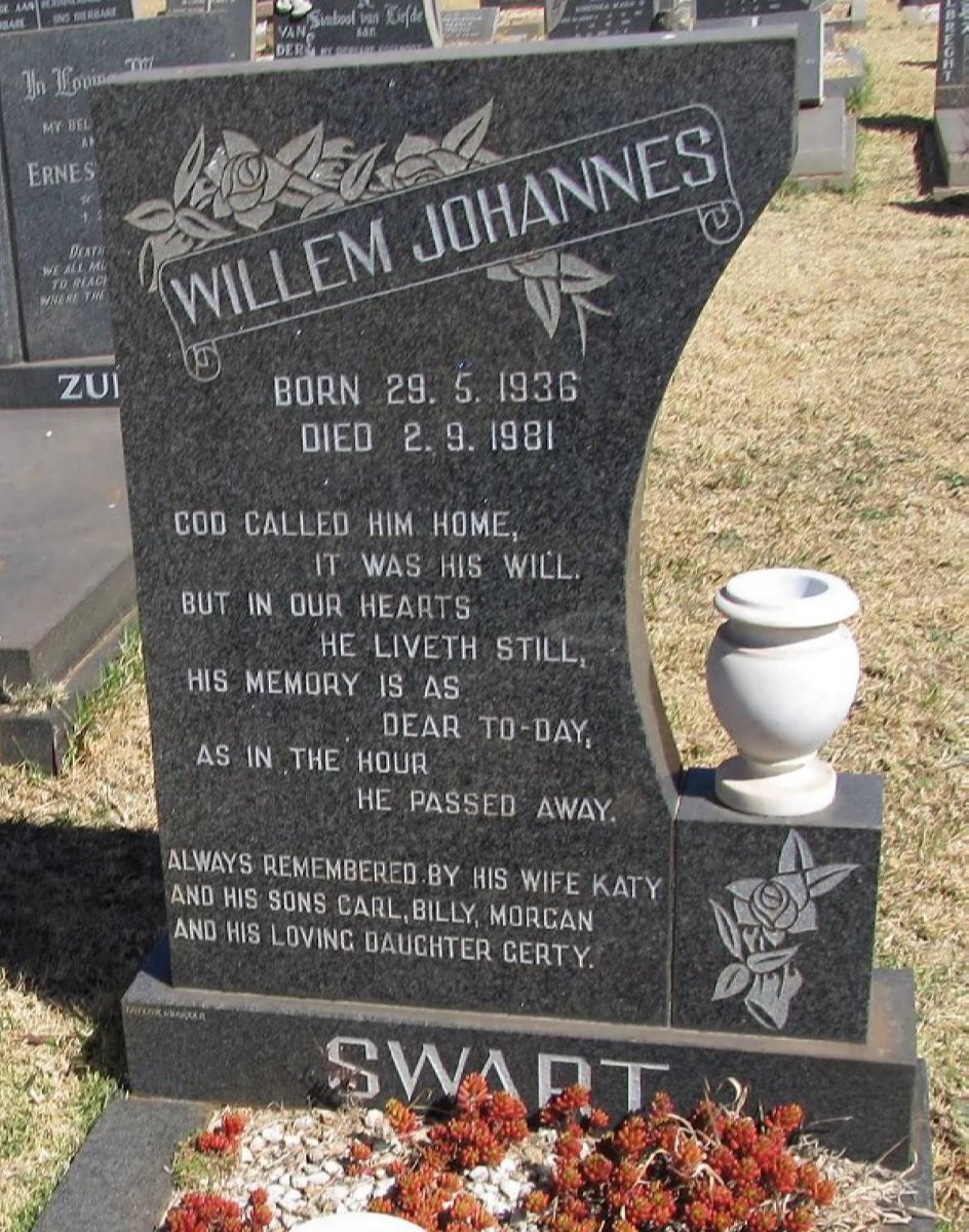 SWART Willem Johannes 1936-1981