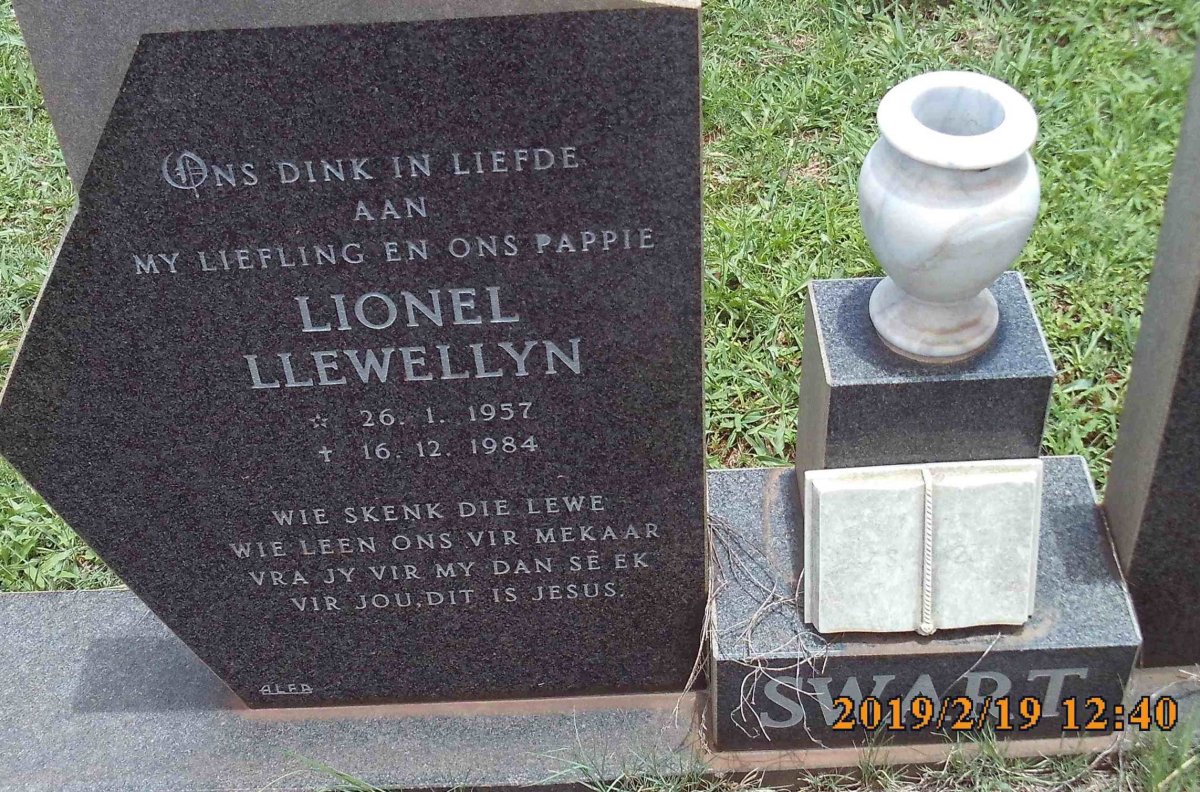 SWART Lionel Llewellyn 1957-1984
