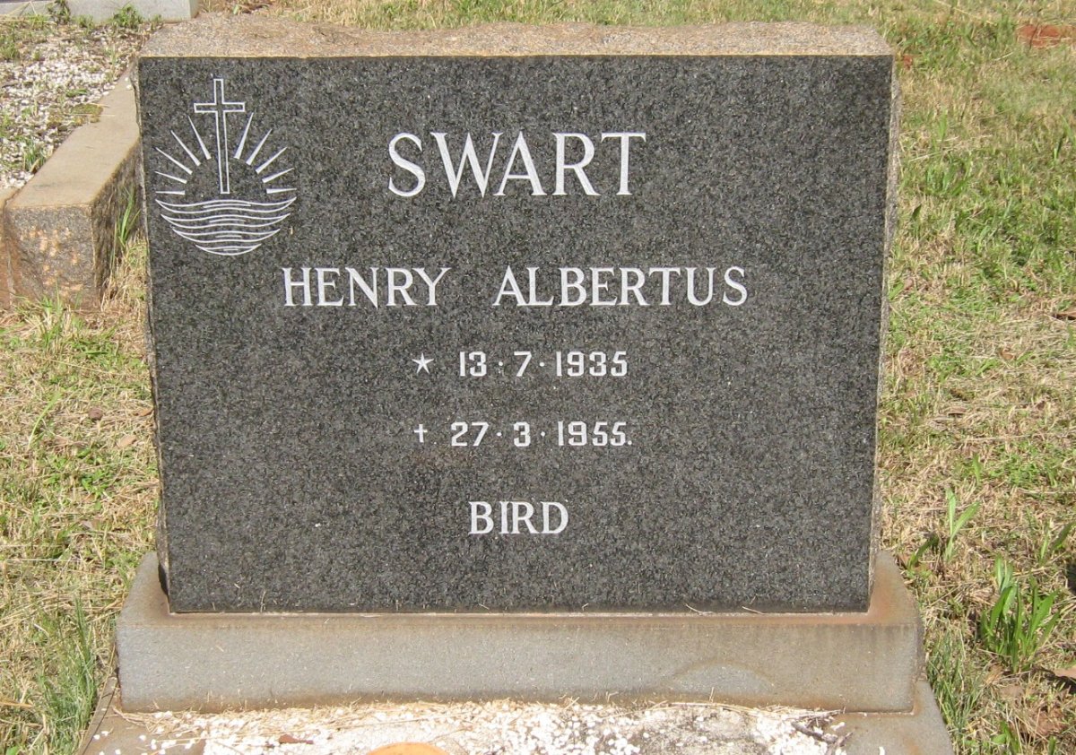 SWART Henry Albertus 1935-1955