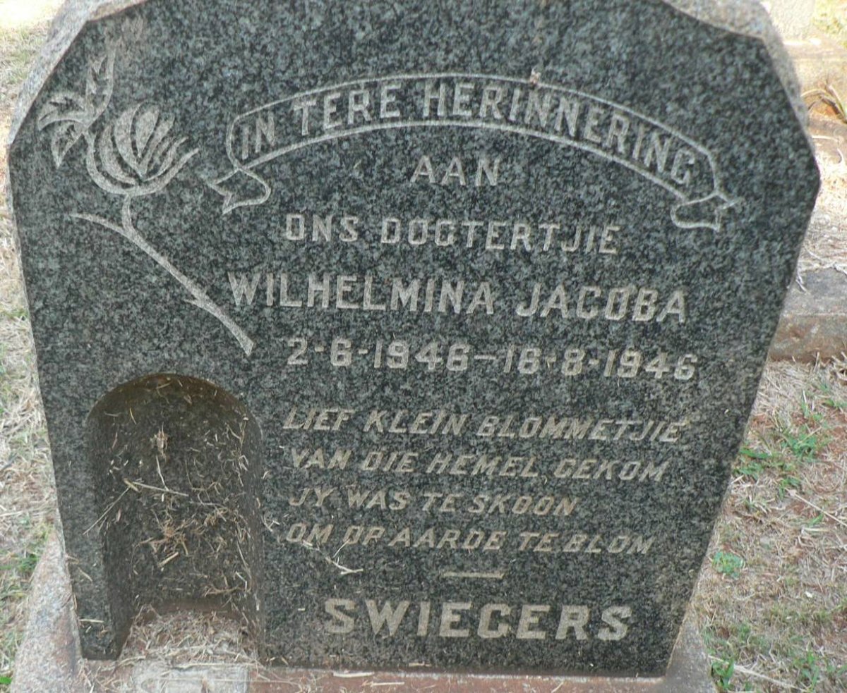 SWIEGERS Wilhelmina Jacoba 1946-1946