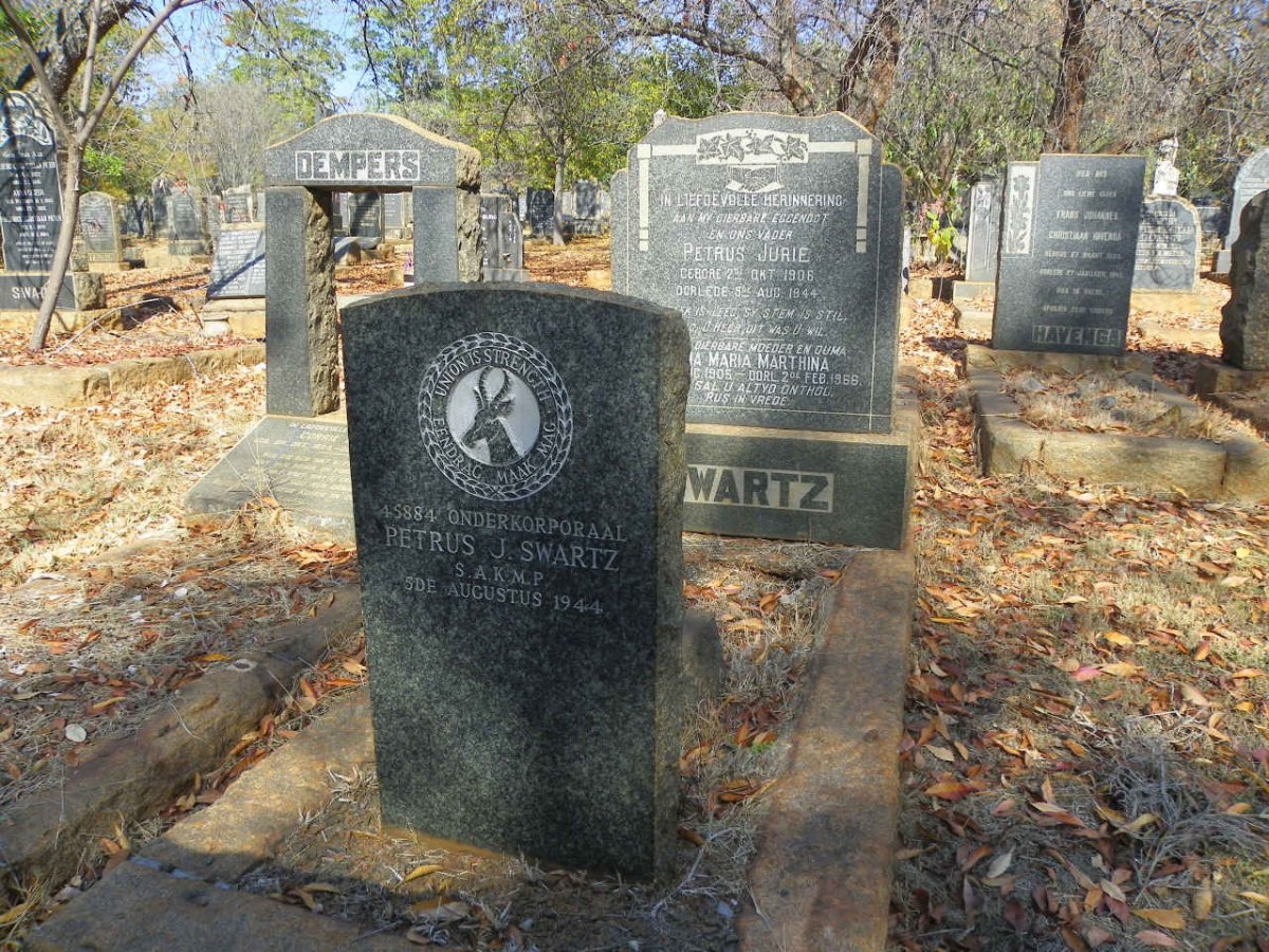 SWARTZ Petrus J. -1944