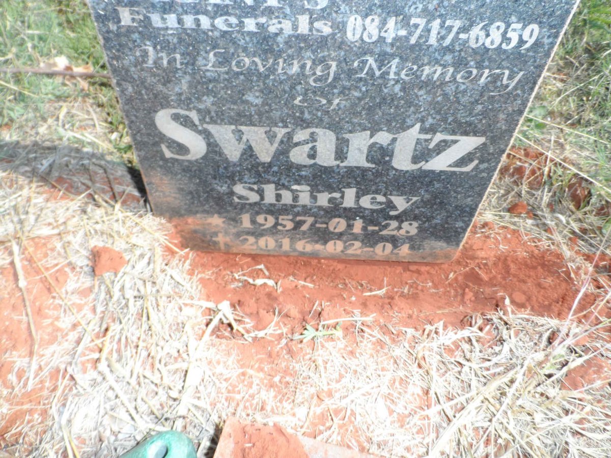 SWARTZ Shirley 1957-2016