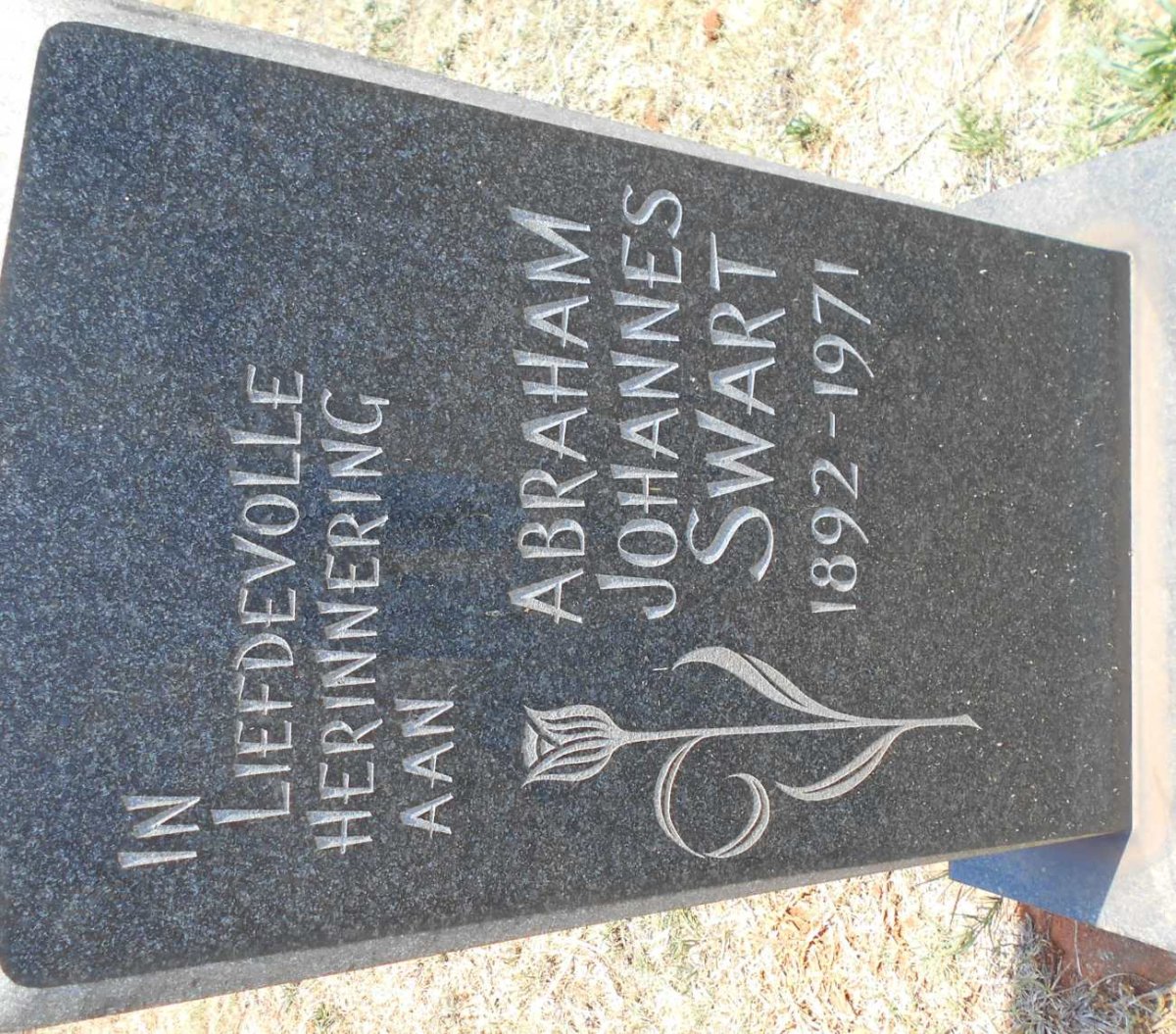 SWART Abraham Johannes 1892-1971