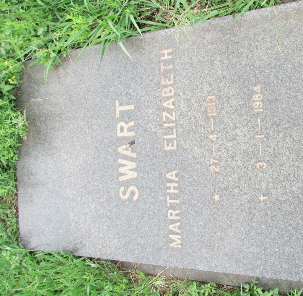 SWART Martha Elizabeth 1913-1984