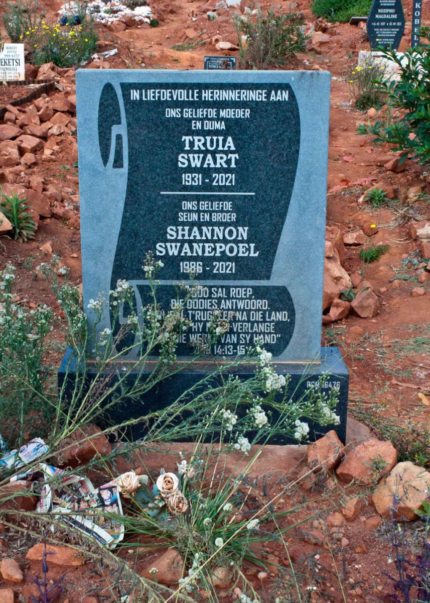 SWART Truia 1931-2021 :: SWANEPOEL Shannon 1986-2021