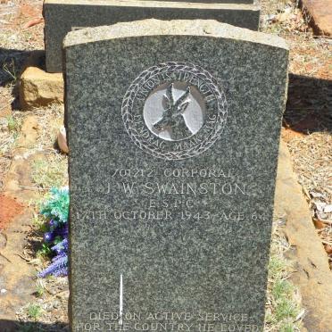 SWAINSTON J.W. -1943