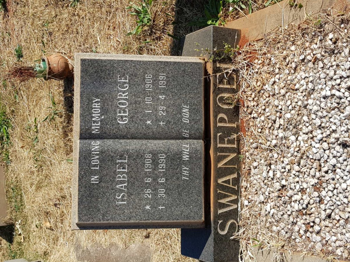 SWANEPOEL George 1906-1991 &amp; Isabel 1908-1990