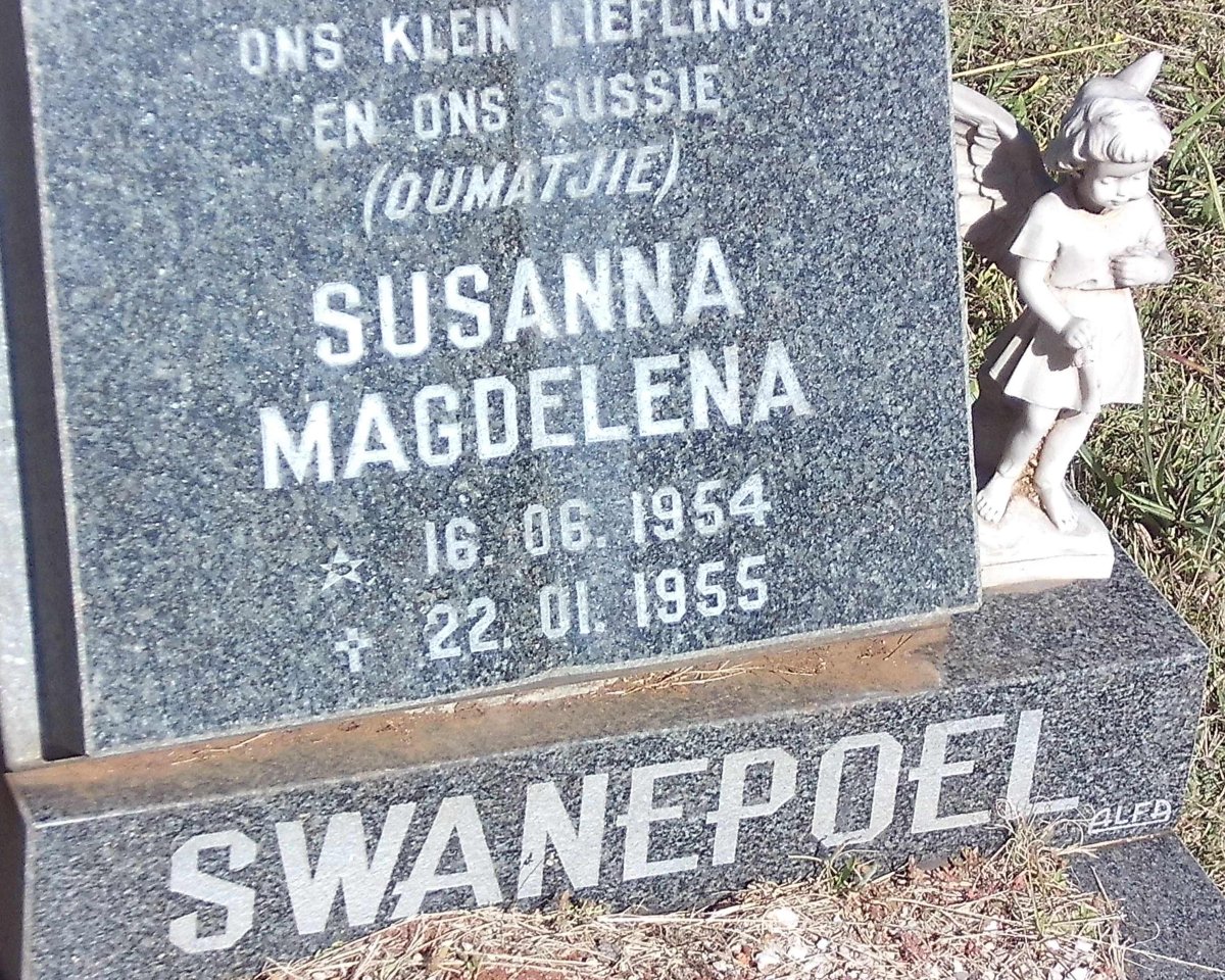 SWANEPOEL Susanna Magdelena 1954-1955