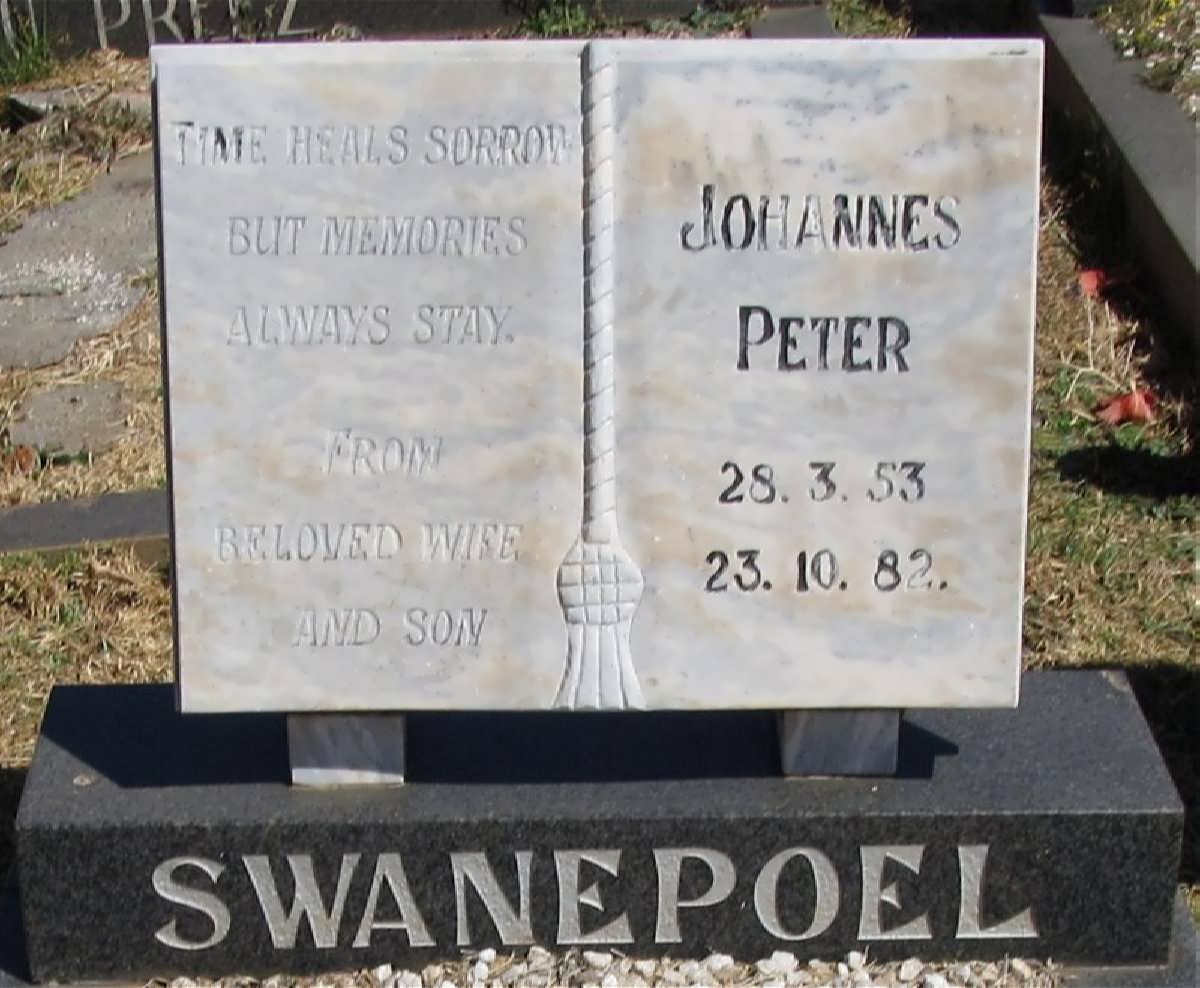 SWANEPOEL Johannes Peter 1953-1982