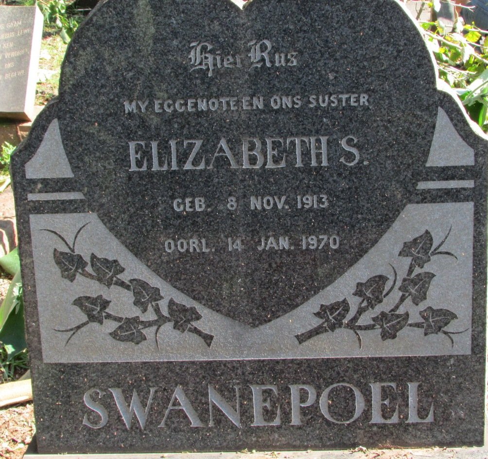 SWANEPOEL Elizabeth S. 1913-1970