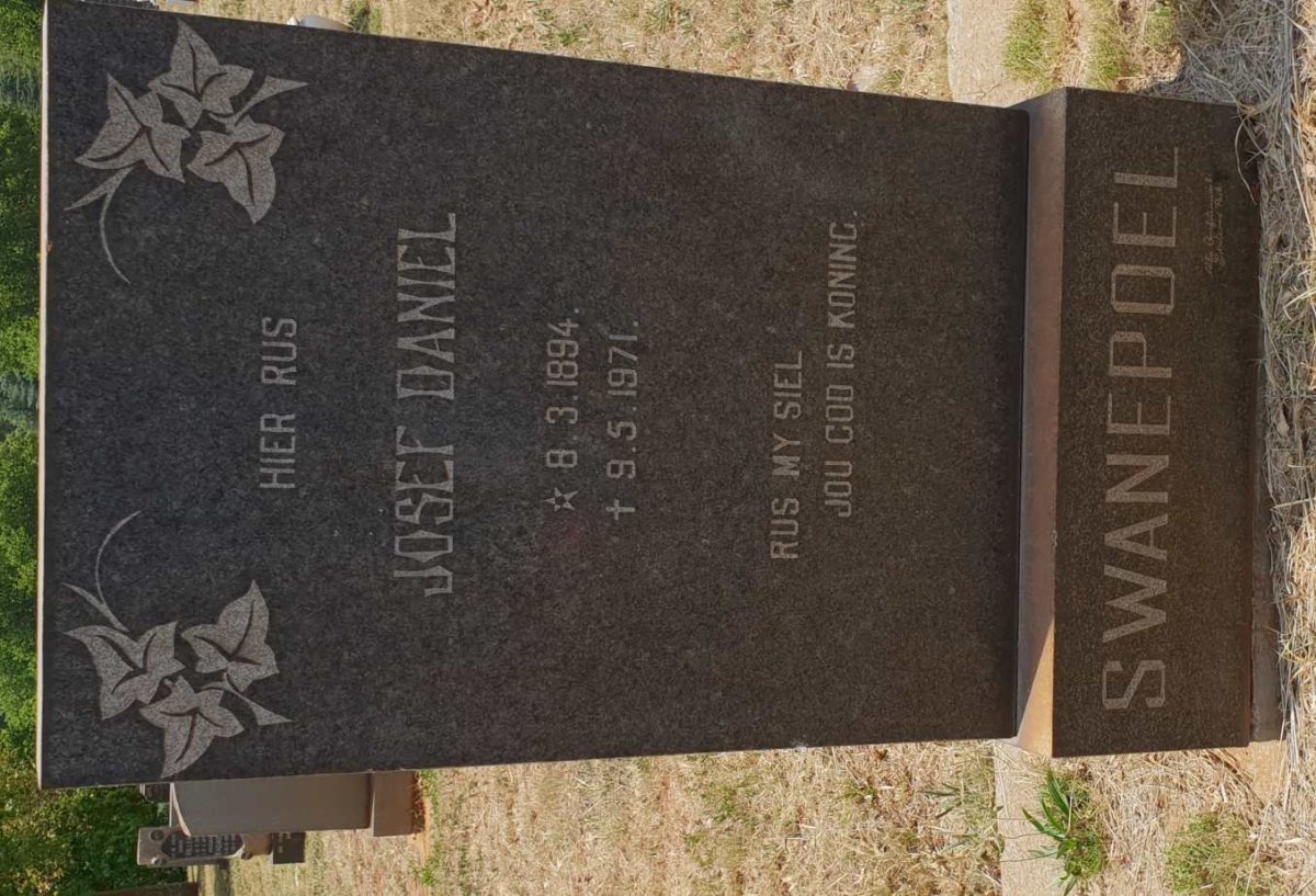 SWANEPOEL Josef Daniel 1894-1971