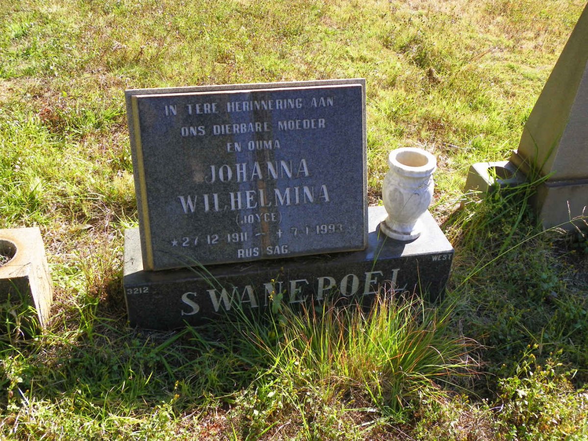 SWANEPOEL Johanna Wilhelmina 1911-1993