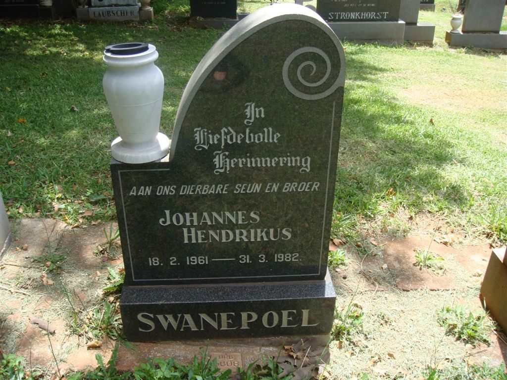 SWANEPOEL Johannes Hendrikus 1961-1982