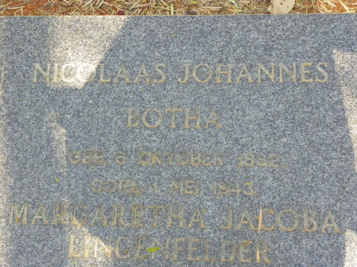 SWANEPOEL Nicolaas Johannes Botha 1882-1943
