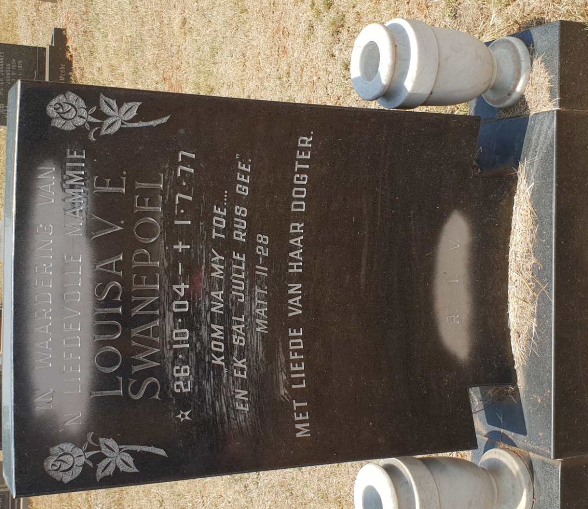 SWANEPOEL Louisa V.E. 1904-1977