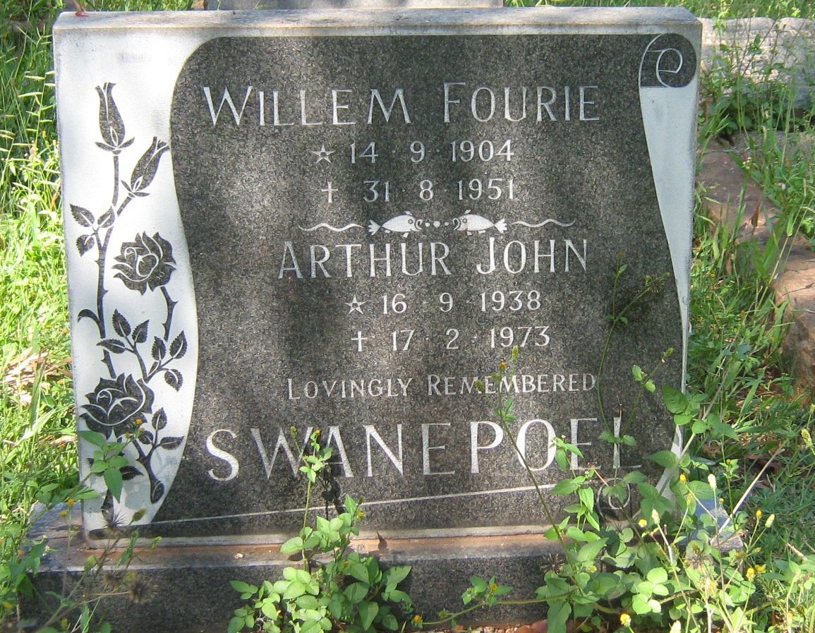 SWANEPOEL Willem Fourie 1904-1951 :: SWANEPOEL Arthur John 1938-1973
