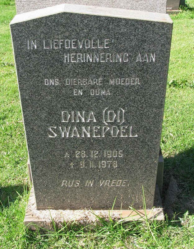 SWANEPOEL Dina 1905-1978