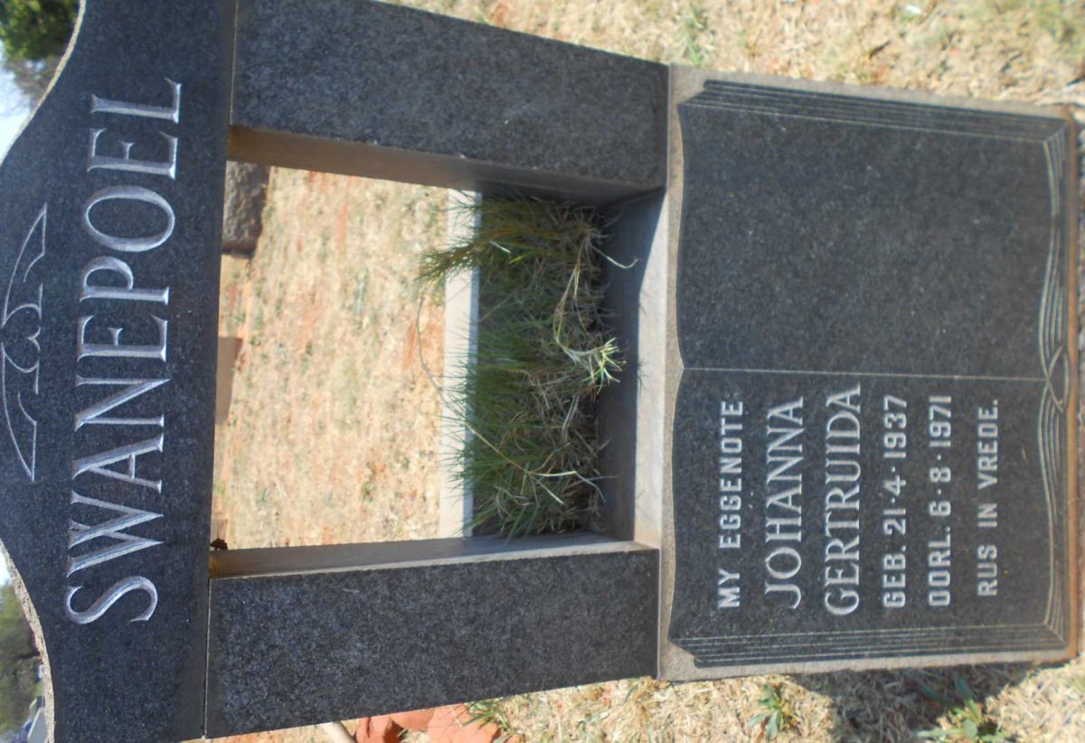 SWANEPOEL Johanna Gertruida 1937-1971