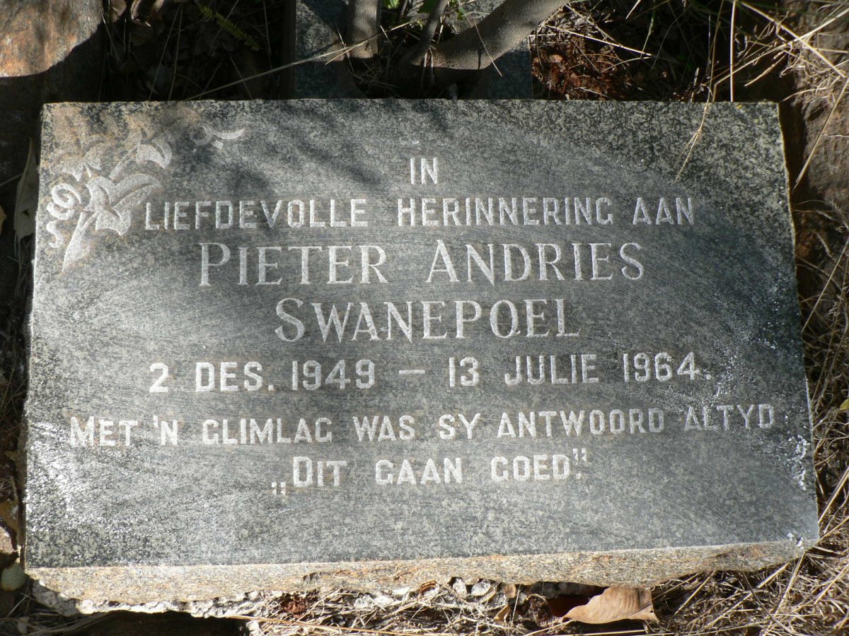 SWANEPOEL Pieter Andries 1949-1964