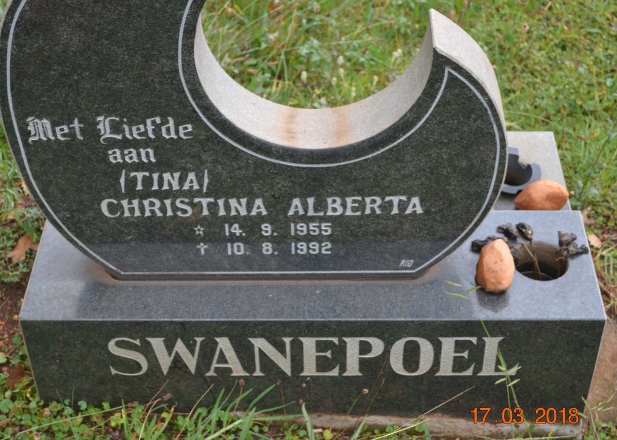 SWANEPOEL Christina Alberta 1955-1992