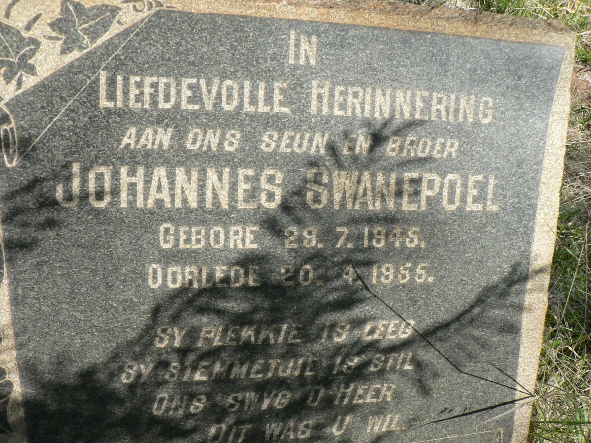 SWANEPOEL Johannes 1945-1955