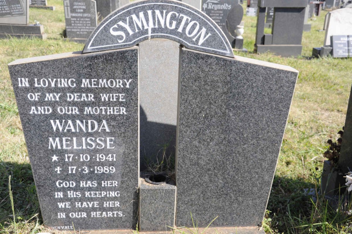 SYMINGTON Wanda Melisse 1941-1989