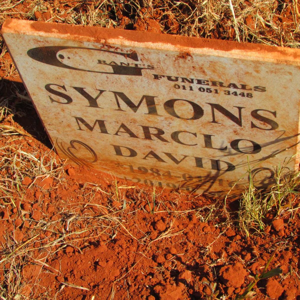 SYMONS Marclo David 1984-2019