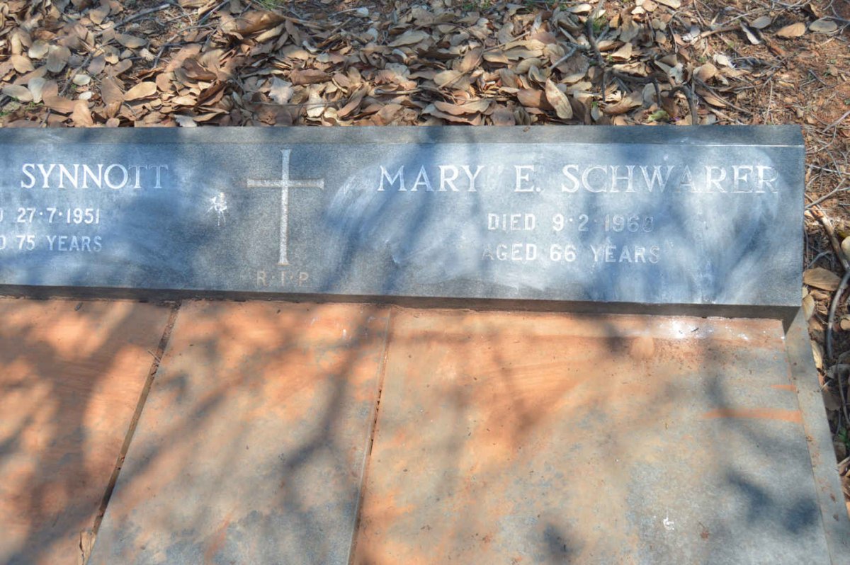 SYNNOTT James -1951 :: SCHWARER Mary E. -1968