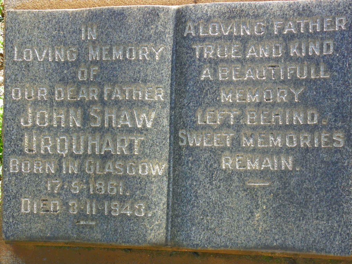 URQUHART John Shaw 1861-1943
