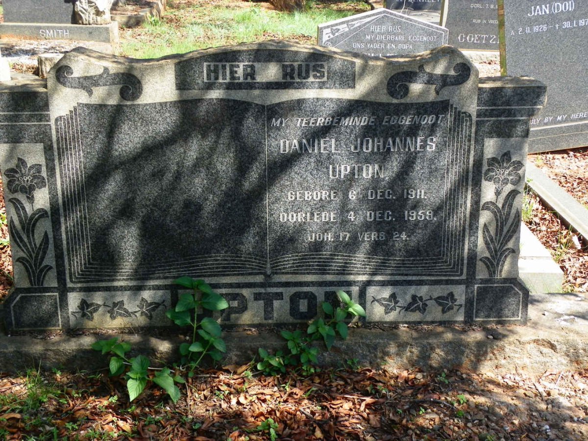 UPTON Daniel Johannes 1911-1959