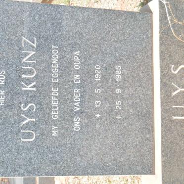 UYS Kunz 1920-1985