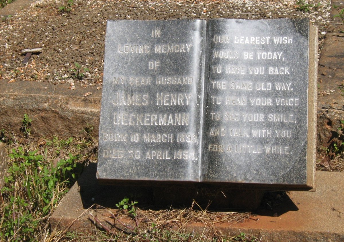 UECKERMANN James Henry 1893-1954
